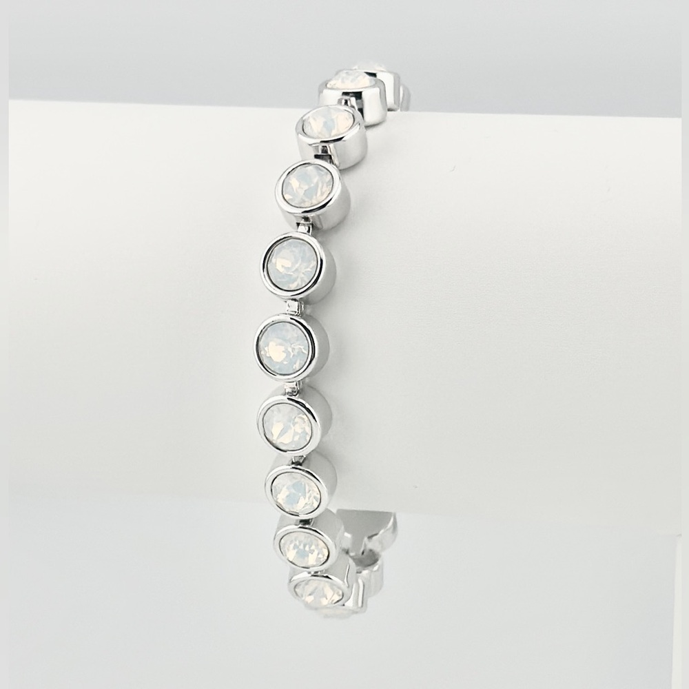 Glazed White (White Opal crystal) Ice Bracelet Touchstone Crystal by Swarovski